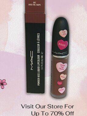 MAC Powder kiss Liquid Lip Color Over the Taupe - 0.17 Oz